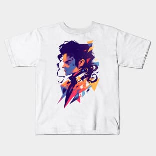 Colorful Silhouette of a Legend - Pop Music Kids T-Shirt
